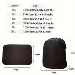 Waterproof Backpack Rain Cover Ultralight Reflective Strip Camping