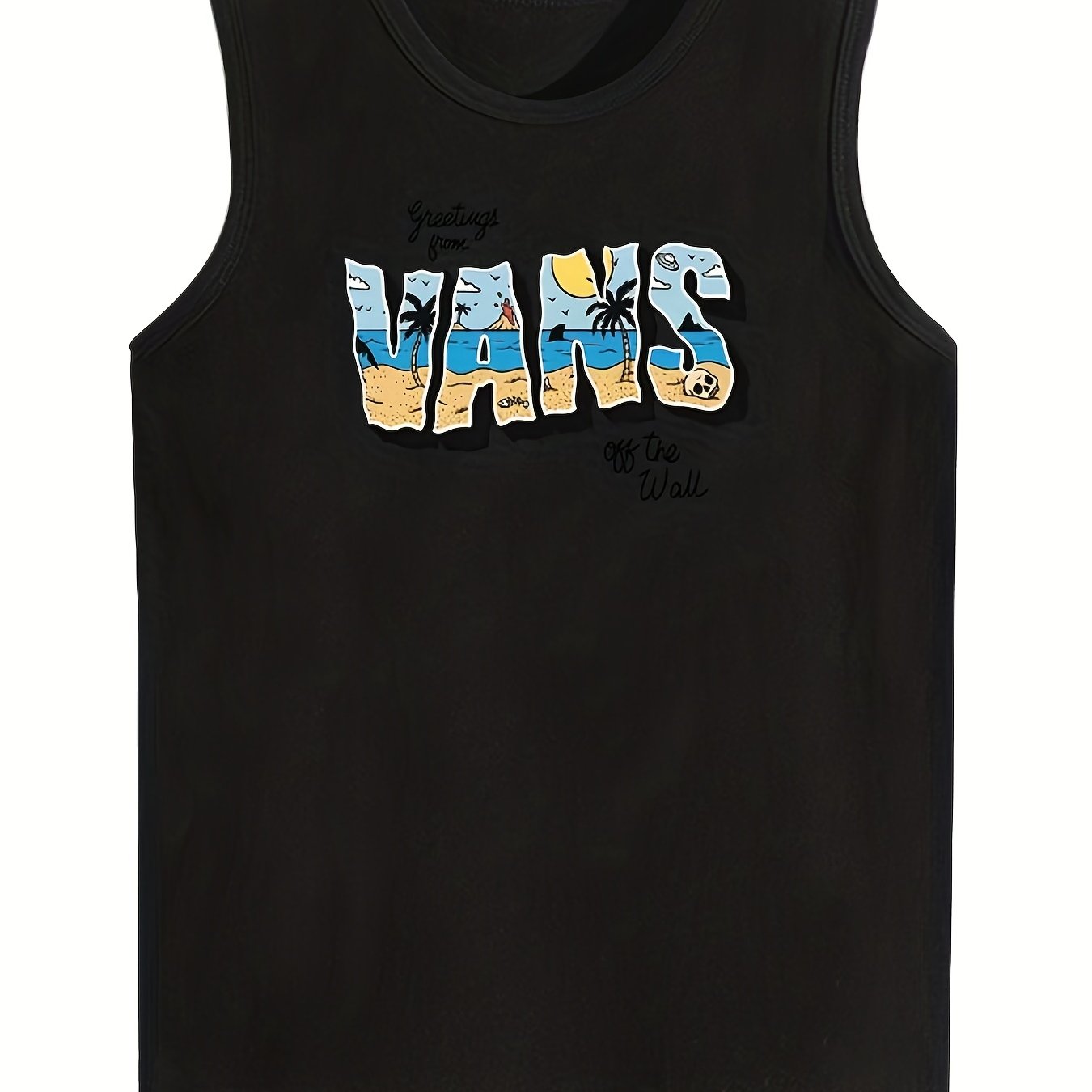 Boys Funny Letter Print Sport Tank Top for Kids