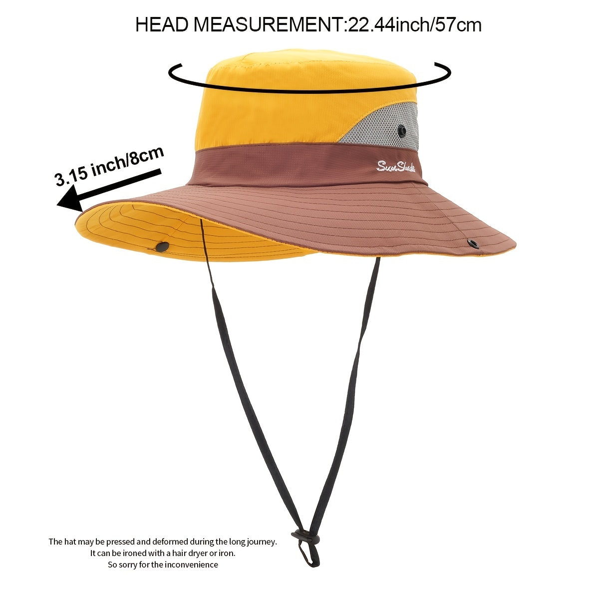 Colorful Mesh Bucket Hat Sun Visor Hats Wide Brim UV Protection Face Cover Booni
