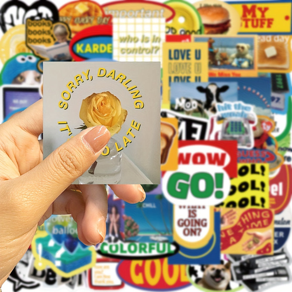 60pcs Graffiti Stickers Laptop Helmet Cup Waterproof Decoration Stickers