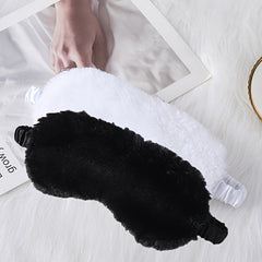Winter Plush Sleep Eye Mask Blackout Breathable Comfortable Rest