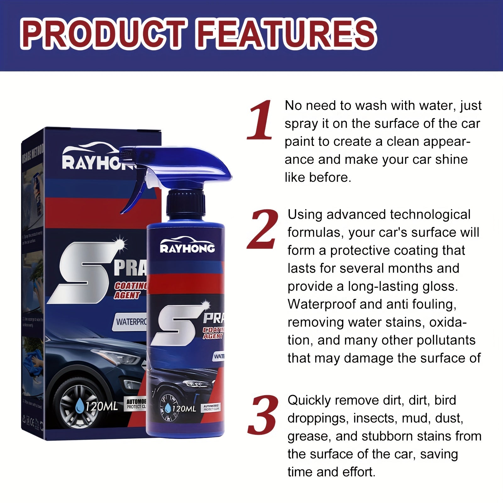 Car Coating Spray Set for Ultimate Car Washing Experience