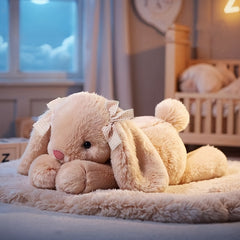 Cute Rabbit Plush Toy Soft Fur Stuffed Animal Mixed Colors