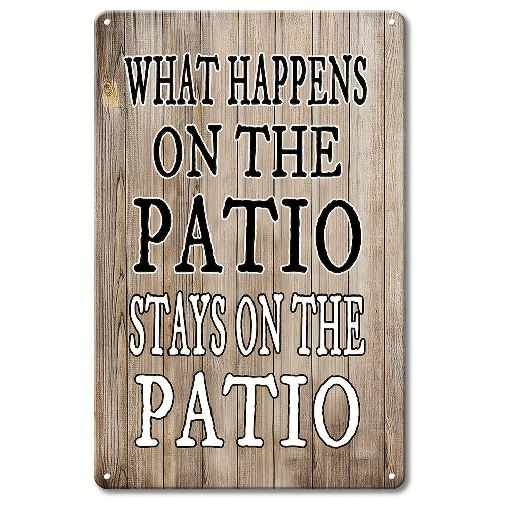 Funny Metal Tin Sign Patio Porch Signs Patio Decor Outdoor Bar Wall Decor