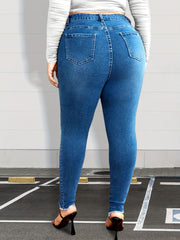 Ripped High Rise Skinny Jeans