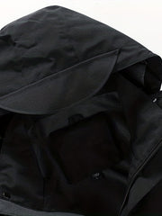 Men's Waterproof Hooded Windbreaker Jacket Zipper Pockets Coat