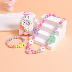 Carrot Bunny Girl's Watch Set with Bracelet & Necklace