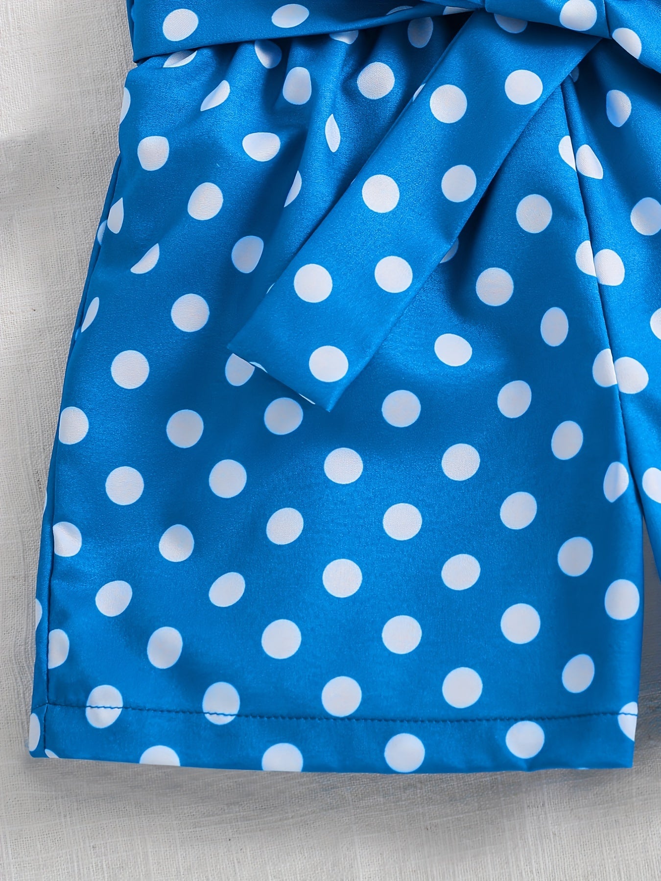 Baby Girls Figure Print Tee and Polka Dots Shorts Set