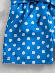 Baby Girls Figure Print Tee and Polka Dots Shorts Set