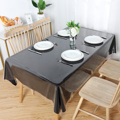 Waterproof Transparent Plastic Tablecloth Spill-proof Rectangular Tablecover