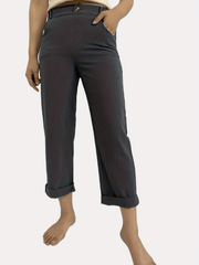 Y2K Solid Pockets Long Length Summer Pants Casual Loose Stylish High Waist Pants