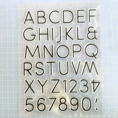 Alphabet Cartoon Stamp for DIY Scrapbooking Card Making