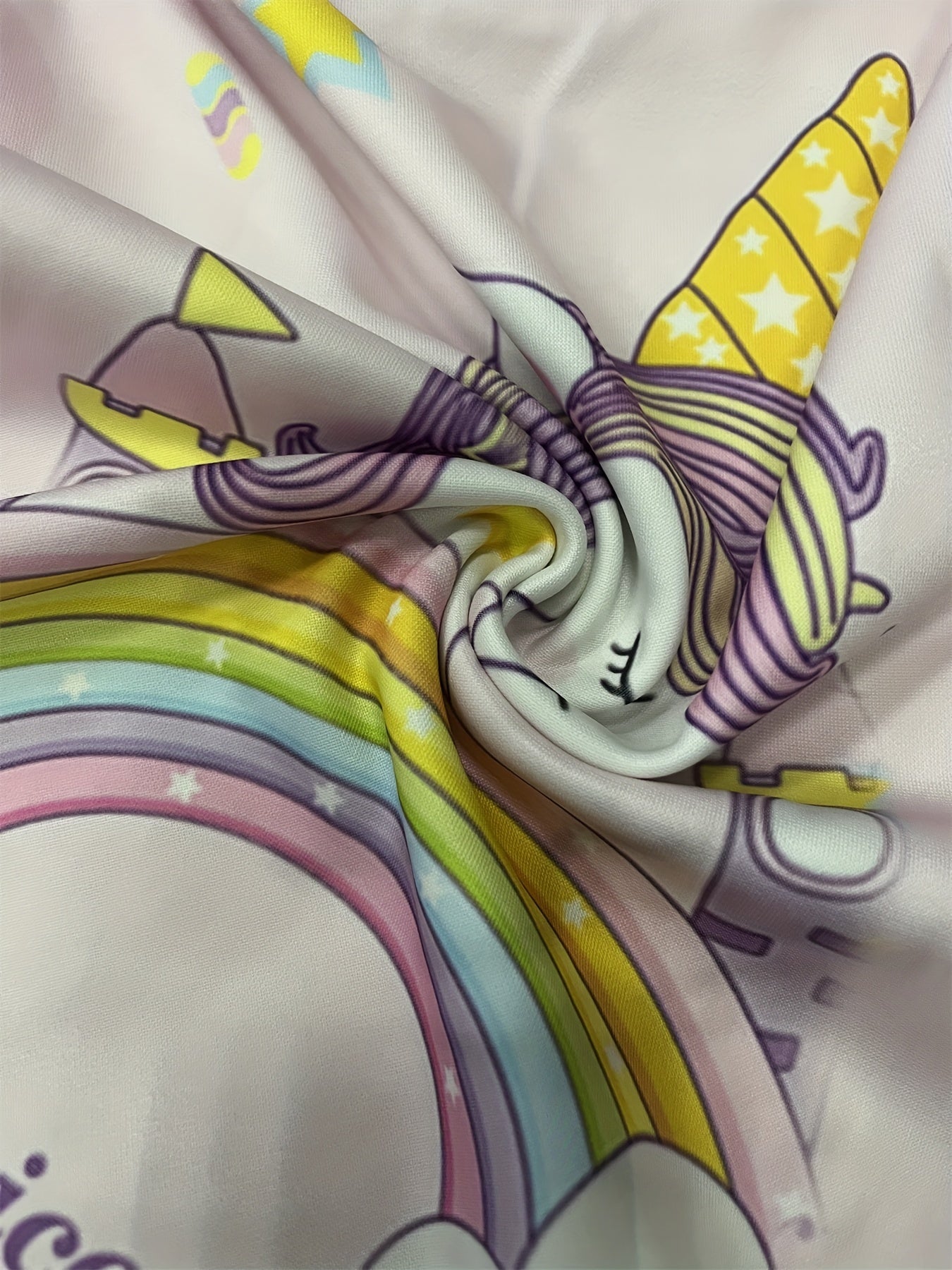 Boy's Rainbow Pony Graphic Hoodie Casual Breathable Sweatshirt