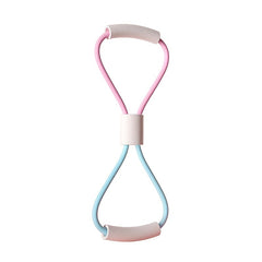 8 Shaped Back Workout Resistance Exercise Band With Comfortable Handles
