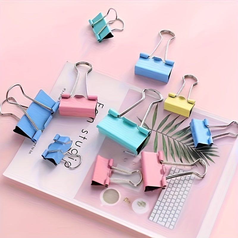 48pcs Metal Clip Small Dovetail Large Stainless Steel Office Storage Iron Clip