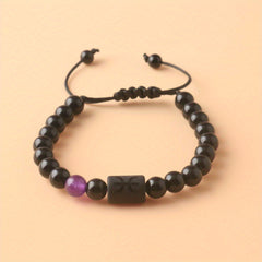 12 Constellation Couple Bracelet Stone Bracelets For Women Men