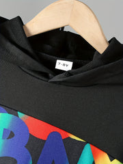 Boy's Gamepad Graffiti Hoodie & Sweatpants Set