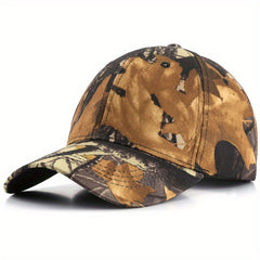 Unisex Sunshade Leaf Bionic Camouflage Baseball Cap