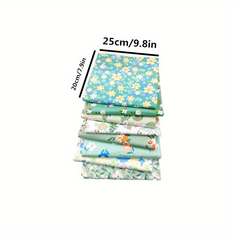 8pcs Cotton Twill 100 Quilt Pieces Rag Doll Small Clothes Fabric Set