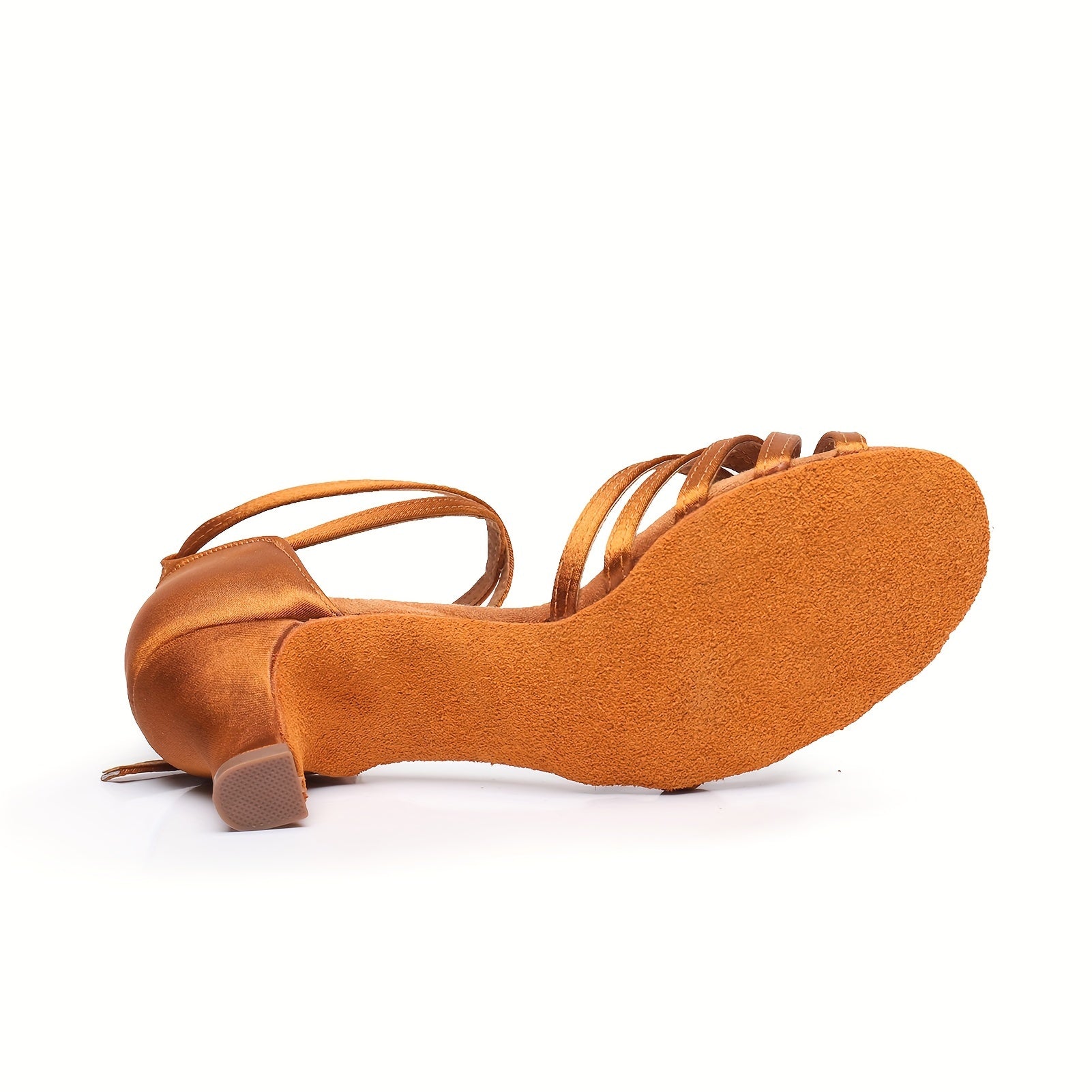 Women's Latin Dance Shoes Cross Strap Ankle Strap Buckle Kitten Sandals