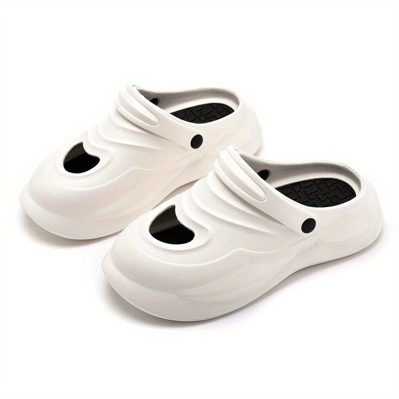 Men's Closed Toe Slip On Platform Clogs Sandals