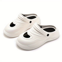 Men's Closed Toe Slip On Platform Clogs Sandals