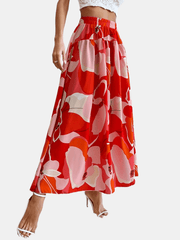 Floral Printed Casual Slim Skirt Women's Clothing
