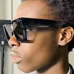 Men's Street Style Large Frame Square Sunglasses UV400
