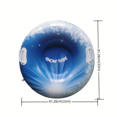 PVC Inflatable Skiing Ring Outdoor Skiing Mat Toy