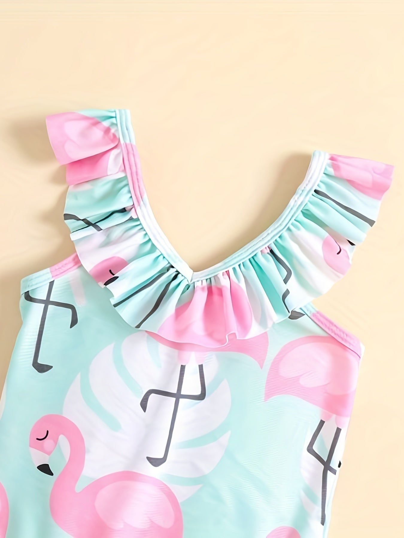 Flamingo Print Swimsuit for Girls