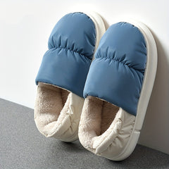 Men's Soft Plush Cozy House Slippers Anti-skid Slip-on Shoes