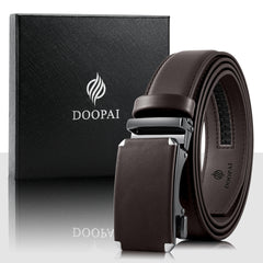 Doopai Men's Ratchet Dress Belt Adjustable 4 Leath
