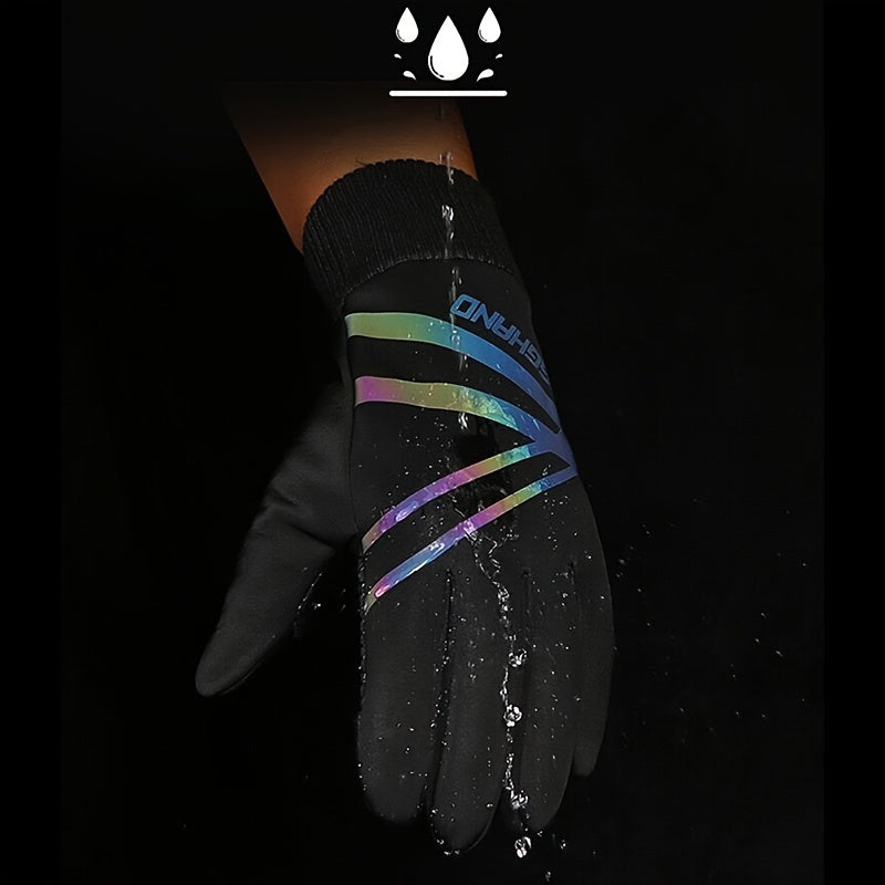 Men's Non slip Waterproof Warm Touch Screen Gloves