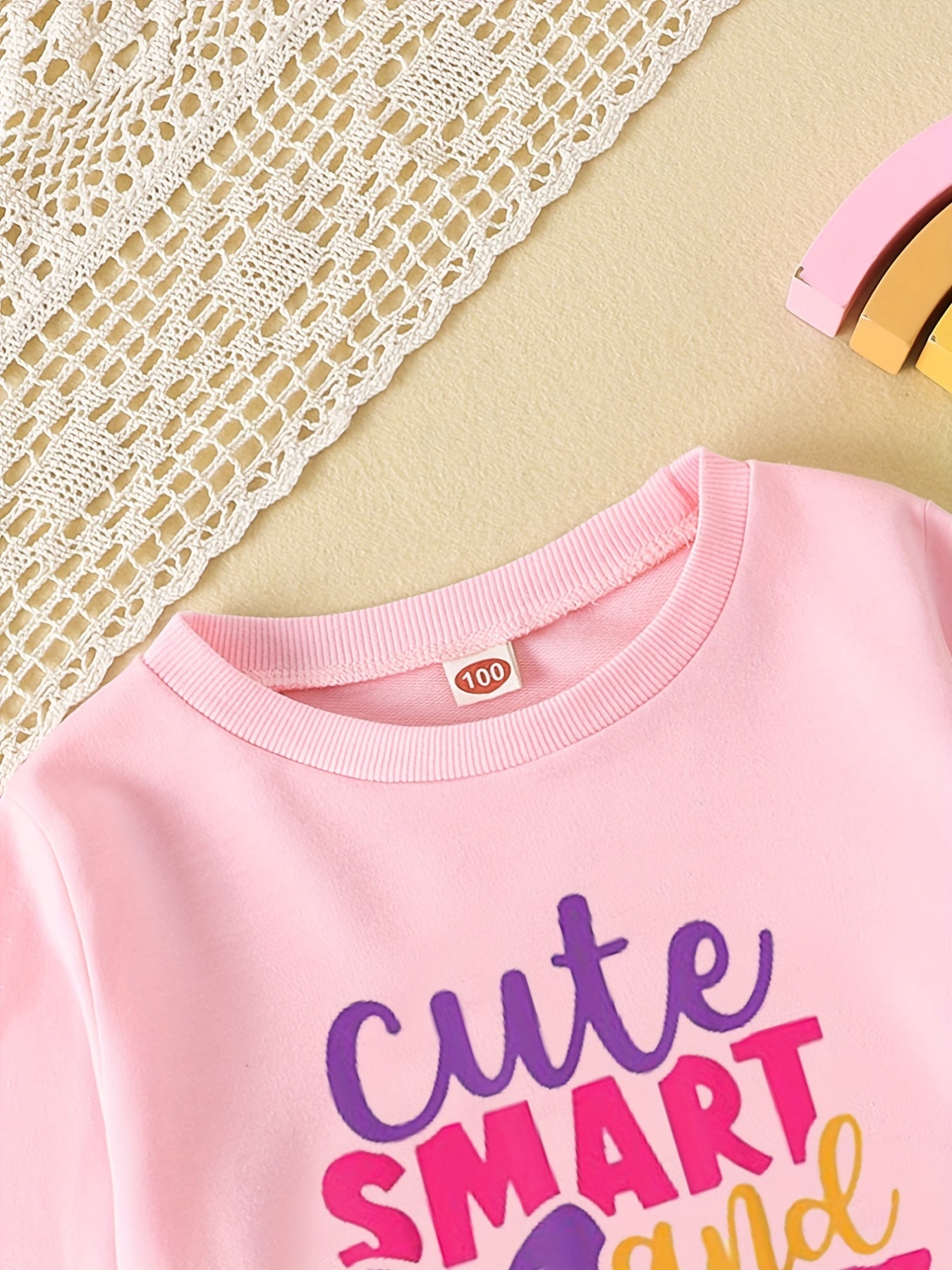 Girls Sweatshirt ''Cute Smart And A Little Bit Dramatic'' Graphic Pullover