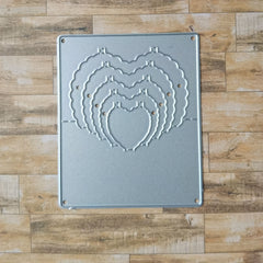 Layered Heart Die Cuts Love Cutting Die Stencil For Card Making