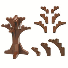 20pcs MOC Assembly Branch Tree Trunk Building Blocks 1x3x3