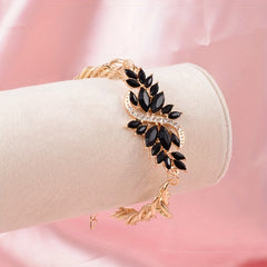 4pcs Resin Flower Bracelet Set for Women