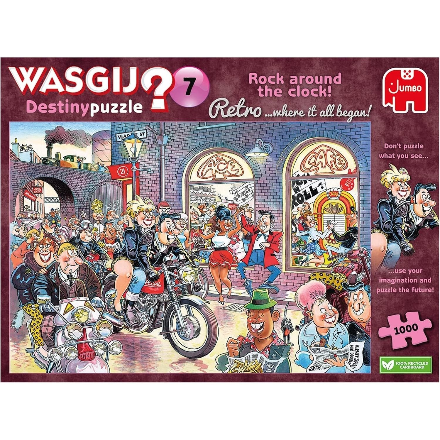 Jumbo Wasgij Retro Destiny 7 Rock Around The Clock 1000pc Puzzle