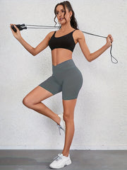 3pcs Cross Waist Sports Shorts for Women