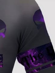 Y2K Skull 3D Print Hoodie Men Graphic Kangaroo Pocket Pullover