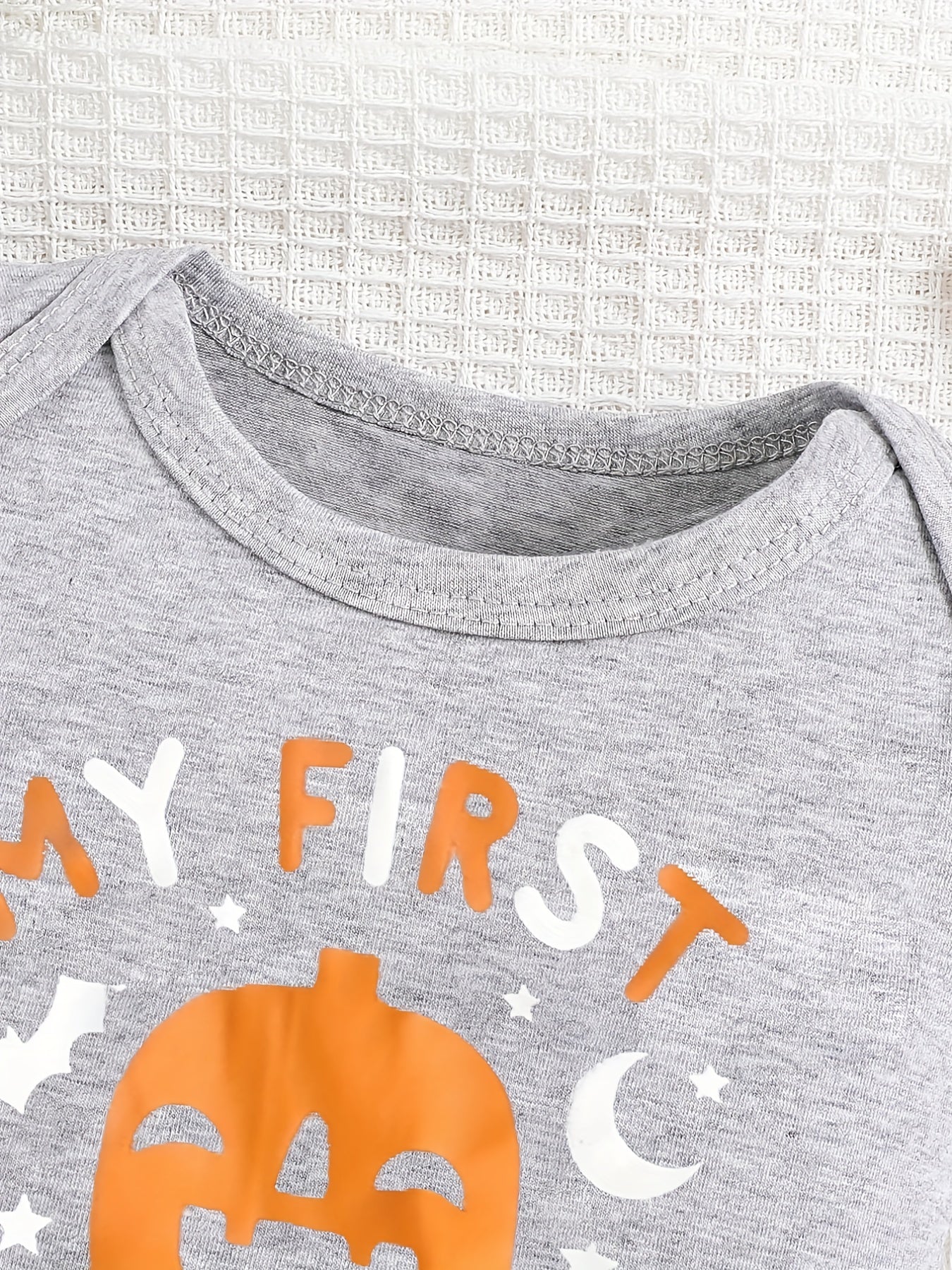 My First Halloween Pumpkin Onesie Bodysuit