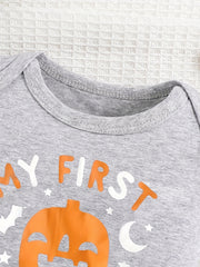 My First Halloween Pumpkin Onesie Bodysuit