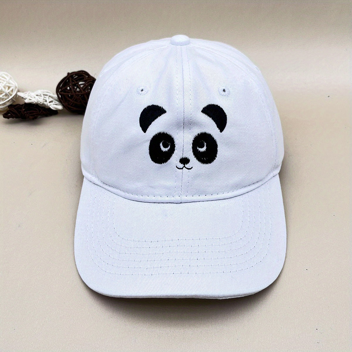 Panda Embroidery Baseball Cap Casual Dad Hat Adjustable Sun Hat
