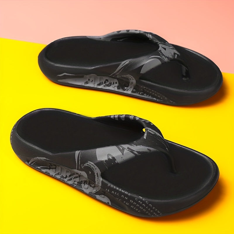 Men's Thong Sandals Casual Non Slip Flip flops Shoes For Indoor Outdoor Beach