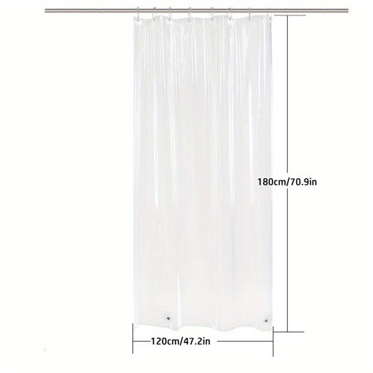 Clear Shower Curtain Liner Waterproof Lightweight Bathroom Accessory