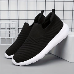 Women's Textured Slip on Walking Shoes Lightweight Casual Sneakers