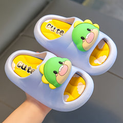 Boys Cartoon Open Toe Slippers Lightweight Non Slip Indoor Shoes