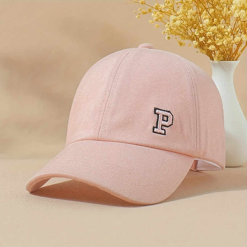 P Ponytail Hat Parent-child Peaked Cap Travel Sunscreen Baseball Cap For Boy
