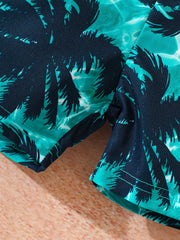Boys Coconut Trees Casual Shorts for Vacation Beach