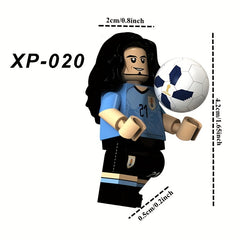 8 Football Stars Minifigures Brick Blocks for Kids